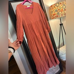 Orange Sun Dress Small 🧡